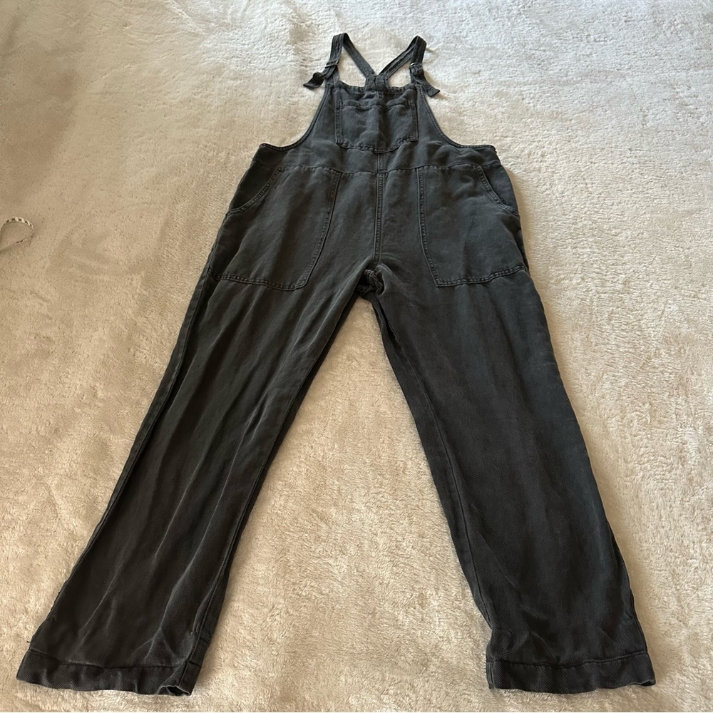Aerie Lounge Charcoal Gray Overalls Size Medium